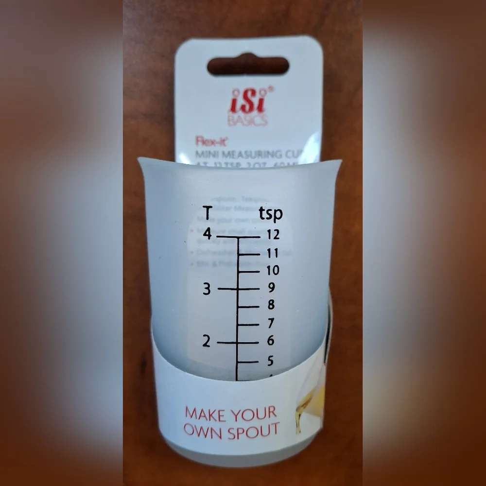 iSi Basics Flex It Mini Measuring Cup 4 Tsp B26900 Clear